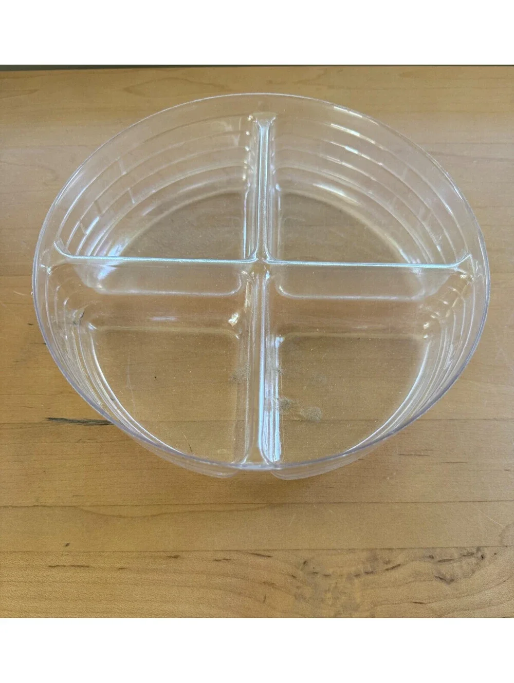 Longaberger Basket Clear Plastic Divided Protector #40823 7.5